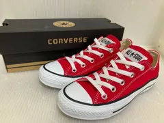 CONVERSE CANVAS ALL STAR OX ローカットスニーカー レッド /22.5cm