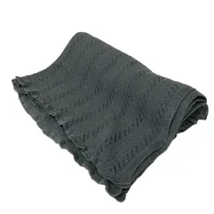 MargaretHowell(マーガレットハウエル) ストール(ショール) - グレー コットン、リネン