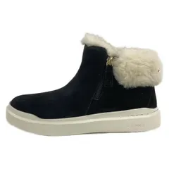 COLE HAAN(コールハーン) ショートブーツ 5.5B レディース 黒×白 GRAND ムートン