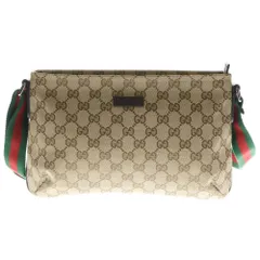 GUCCI (グッチ) GGキャンバスシェリーライン ショルダーバッグ バッグ レディース 189749 ブラウン
