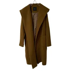 ZK17【美品】DRWCYS ドロシーズ フード付ロングコート 腰ベルト付 ブラウン サイズ1