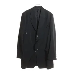 極美品⭐️ヨウジヤマモト 変形テーラード ジャケット ウールギャバジン 2 黒 2026年最新】Yohji Yamamoto POUR HOMME メンズ テーラードジャケット