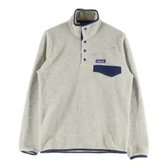 PATAGONIA (パタゴニア) Synchilla Snap-T Pullover シンチラ スナッププル オーバーフリースジャケット オフホワイト/ネイビー