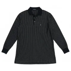 イヴ・サンローラン ストライプ長袖カラーTシャツ 100