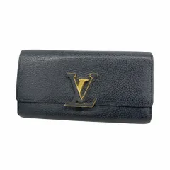 ルイ・ヴィトン(Louis Vuitton) ルイ・ヴィトン 長財布 トリヨン ポルトフォイユカプシーヌ M61248 ノワールレディース
