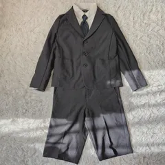 【美品】130A COMME CA ISM フォーマルスーツ 4点セット （ジャケット・パンツ・白シャツ・ネクタイ）