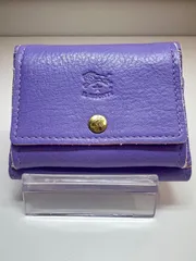 IL BISONTE イルビゾンテ ラベンダーカラー 三つ折り財布