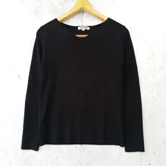 NATURAL BEAUTY BASIC ナチュラルビューティーベーシック Vネックニット ブラック Mサイズ ◎_〇◇