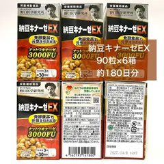 【定価より15,500円以上お得！不規則な食生活が気になる方へ★】野口医学研究所 納豆キナーゼEX 90粒×6箱 540粒 約180日分 ナットウキナーゼ