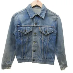 リーバイス Levi's  70s ヴィンテージ USA製 ボタン裏350 4th型 デニムジャケット ジージャン ブルゾン 長袖 インディゴブルー 約S