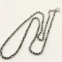 【美品】ツイストチェーンネックレス　SILVER　シルバー925