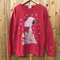 90's USA製 TULTEX メンズXL タルテックス 長袖 スウェット トレーナー トップス スヌーピー ビッグプリント アメカジ ヴィンテージ古着