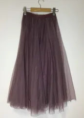 【fifth】チュールロングスカート パープル
