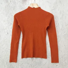 SELECT MOCA セレクトモカ プチハイネック リブ ニット セーター タイト コンパクト オレンジ Fサイズ ◎、◇〇
