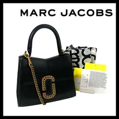 【MARC JACOBS】ザ セントマーク ミニ 2Way バッグ レザー ブラック/黒 ゴールド金具 チェーン ショルダーバッグ トップハンドル ハンドバッグ 2P3HSC004H01 マークジェイコブス (SER-6282)
