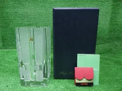 【箱付】HOYA CRYSTAL ホヤクリスタル 花瓶 フラワーベース スクエア