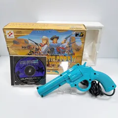 美品 メガCD リーサルエンフォーサーズII ザ ウエスタン ガンコントローラー ザ ジャスティファイアー 動作確認済み MEGA CD KONAMI LETHAL ENFORCERS