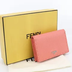 FENDI フェンディ セレリアカードケース 8M0501 名刺入れ カーフ【中古】 レディース