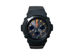 CASIO (カシオ) G-SHOCK Gショック MULTIBAND6 マルチバンド6 タフソーラー デジアナ腕時計 AWG-M100SF ブラック メンズ/025