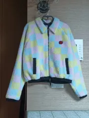 新品同様)フリース クロップド ジップアップ