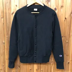 USA製 Champion REVERSE WEAVE メンズM ブラック チャンピオン リバースウィーブ スウェット スナップカーディガン ジャケット 裏起毛 両側ポケットあり アメカジ 古着