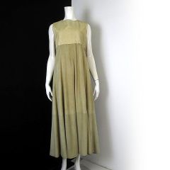 アディアム ADEAM ニットワンピース リブ ロング丈 長袖 レース切替 絹