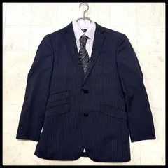 バーバリーブラックレーベル テーラードジャケット ストライプ ボルドー裏地 ノバチェック