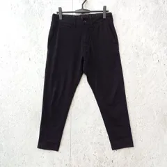 The DUFFER of ST.GEORGE ザダファーオブセントジョージ  テーパード スキニー クロップド パンツ コットン ブラック Mサイズ ◎、◇〇☆