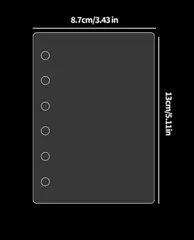 シール帳台紙　A7 リフィル　ハードタイプ　透明　10枚×2