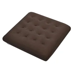 新品 TanYoo クッション 座布団 椅子クッション オフィス 椅子用 車イス クッション 二層構造 シートクッション ざぶとん フロアクッション 床置き チェアクッション 通気性 滑り止め 洗えるメッシュカバー (ブラウン)