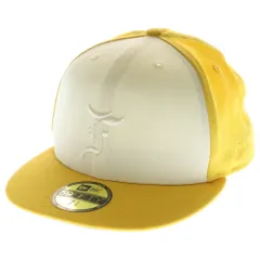 FEAR OF GOD ESSENTIALS (フィアオブゴッド エッセンシャルズ) ×New Era 59FIFTY Trucker Style ×ニューエラ ロゴ刺しゅう ベースボールキャップ 帽子 イエロー