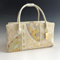 新品未使用品　京都 西陣織　正絹帯地使用　利休バッグお茶席　25125