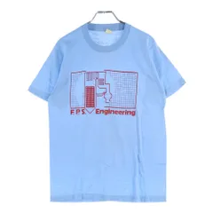 VINTAGE (ヴィンテージ) 80s SCREEN STARS フロントプリントクルーネック半袖Tシャツカットソー ブルー