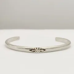 【美品】シルバーデザインバングル　SILVER　シルバー925　インディアンジュエリー