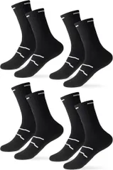 HON-SOW バスケソックス 4足セット ミドルカット バスケットボール 靴下 抗菌防臭 吸汗速乾 クッション性 スポーツソックス (ブラック,  24～27cm)