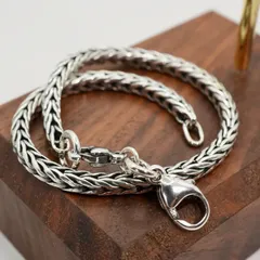 トロールビーズ スネークチェーン ブレスレット クラスプ付き/25-2052