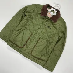 120 ネパ キッズ オリーブ キルティング ジャケット