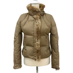 ZK23 MOGA モガ ラビットファーショートダウンコート ブラウン系 サイズ1