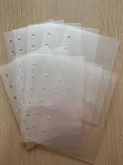 シール帳台紙　A7 リフィル　ハードタイプ　透明　10枚×2