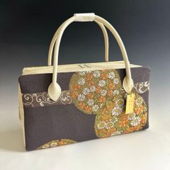 新品未使用品　京都 西陣織正絹帯地使用　利休バッグお茶席　250311 新品未使用品 京都 西陣織正絹帯地使用 利休バッグお茶席 250311