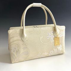 新品未使用 ！！特別セール！！京都 西陣 正絹 帯使用 利休バッグ　24126 新品未使用 ！！刺繍入り！！京都 西陣 正絹 帯使用 利休バッグ 25122