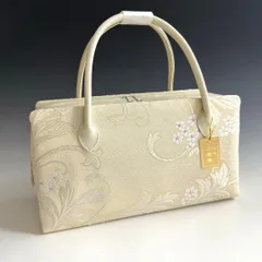新品未使用品　京都 西陣織　弥栄織物　　　正絹帯地使用　利休バッグ　251211