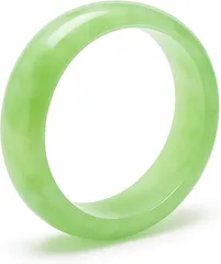 Dobera ブレスレッド パワーストーン レディース メンズ バングル 天然石 大きいサイズ 翡翠 高級 原石 アクセサリー ギフト 開運 (翡翠グリーン（天然のため色合いに個体差あり）,  52–54mm　（内径：約16cm）)