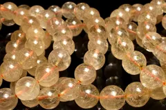 放射内包 ゴールドルチルクォーツ　7.5mm　ブレスレット 1個売り パワーストーン 天然石 _BG6265-75
