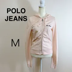 POLO JEANS ポロジーンズ  スウェットジップパーカー ポロ ラルフローレン スウェットパーカー ジップパーカー フルジップ フードパーカー ワンポイントロゴ 刺繍ロゴ レディース M