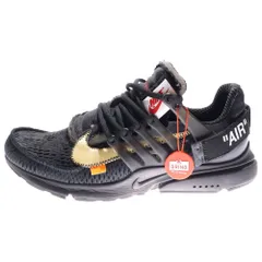 NIKE (ナイキ) ×OFF-WHITE AIR PRESTO オフホワイト エアプレスト ローカットスニーカー ブラック US10/28cm AA3830-002