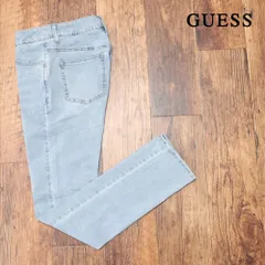 GUESS/31インチ/美脚デニムパンツ MNM2D0700 ストレッチ快適 ウォッシュ ライトオンス 爽やか ジーンズ 新品/青/ブルー/pb330/