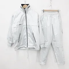 SSK セットアップ ウインドブレーカー スポーツウェア ジャケット パンツ ジップアップ ロング ロゴ グレー S