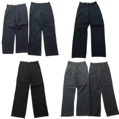 古着卸 まとめ売り ディッキーズ Dickies 874 ワーク パンツ 6枚セット (メンズ 30 /31 /34 ) ブラック ネイビー 中古 古着 ND2817