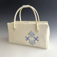 新品未使用 ！！刺繍入り！！京都 西陣 正絹 帯使用 利休バッグ　25121 新品未使用 ！！刺繍入り！！京都 西陣 正絹 帯使用 利休バッグ 25122